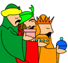 Dibujo Los Reyes Magos 3 pintado por ma0n0e