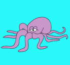 Dibujo Pulpo pintado por veca