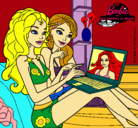 Dibujo Barbie chateando pintado por princessa9