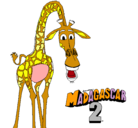 Dibujo Madagascar 2 Melman pintado por gfdjiuf9e0wdpwd