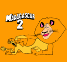 Dibujo Madagascar 2 Alex pintado por pucca77