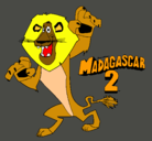 Dibujo Madagascar 2 Alex pintado por safki