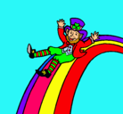 Dibujo Duende en el arco iris pintado por ganion
