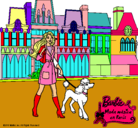 Dibujo Barbie y su perrita pintado por Albaruchiccc