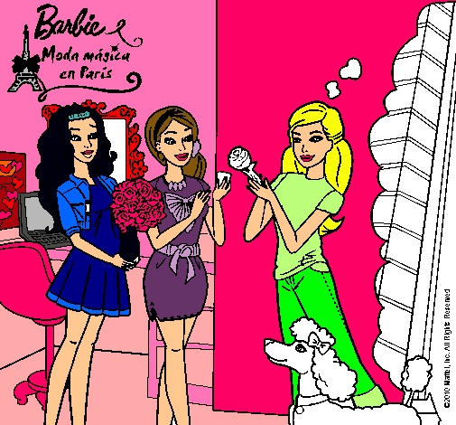 Barbie de compras con sus amigas