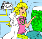 Dibujo Barbie llega a París pintado por DIVI