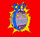 Dibujo Huevo de pascua brillante pintado por princessa9