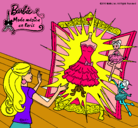 Dibujo El vestido mágico de Barbie pintado por aranzakiwi