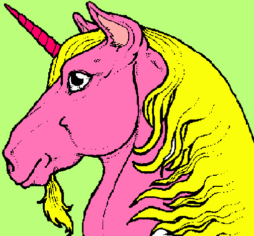 Cabeza de unicornio