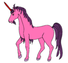 Dibujo Unicornio II pintado por poni
