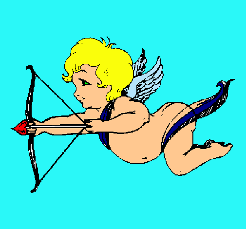 Cupido volando