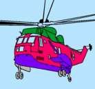 Dibujo Helicóptero al rescate pintado por rikardo