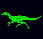 Dibujo Velociraptor pintado por sonic