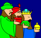 Dibujo Los Reyes Magos 3 pintado por Ddaa