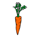 Dibujo zanahoria pintado por iker27