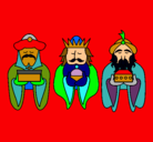 Dibujo Los Reyes Magos 4 pintado por aldahir