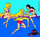 Dibujo Barbie y sus amigas pintado por FRAN_KIE