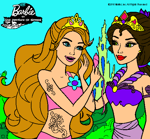 Barbie se despiede de la reina sirena