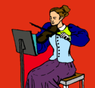 Dibujo Dama violinista pintado por victormondejar