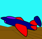 Dibujo Avión del ejercito pintado por disan