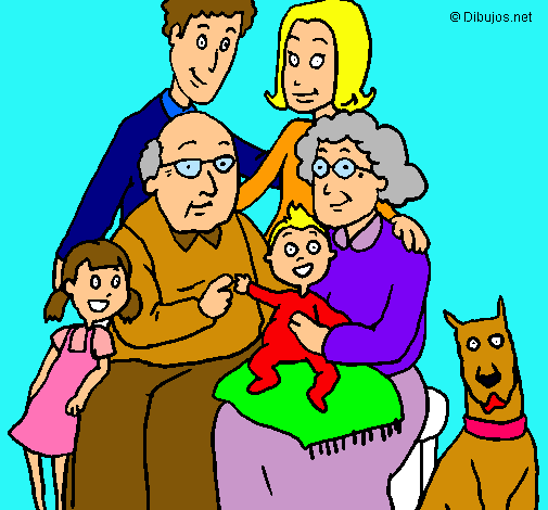 Dibujo Familia pintado por andrei