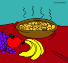Dibujo Fruta y caracoles a la cazuela pintado por Savanovic