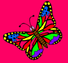 Dibujo Mariposa 4 pintado por lalala