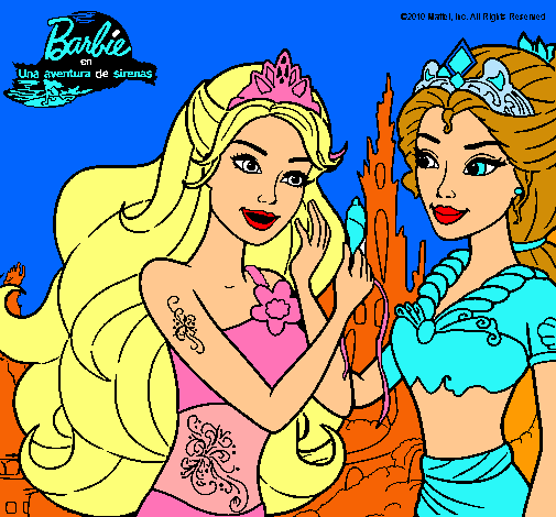 Barbie se despiede de la reina sirena