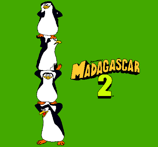 Dibujo Madagascar 2 Pingüinos pintado por Savanovic