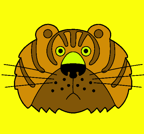 Dibujo Tigre III pintado por Adelita