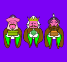 Dibujo Los Reyes Magos 4 pintado por OOMAR