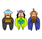 Dibujo Los Reyes Magos 4 pintado por melinaperezvarg