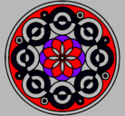 Dibujo Mandala 35 pintado por 4rc4ng3l