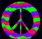 Dibujo Símbolo de la paz pintado por sofya