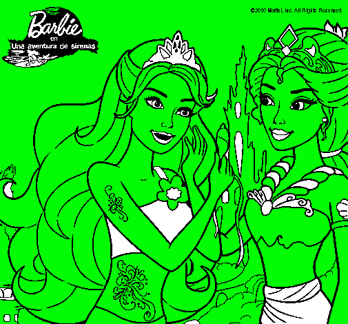 Barbie se despiede de la reina sirena