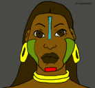 Dibujo Mujer maya pintado por bruna