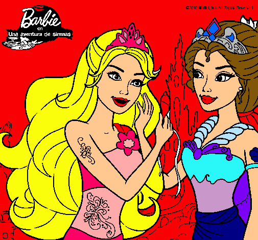 Barbie se despiede de la reina sirena