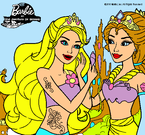 Barbie se despiede de la reina sirena