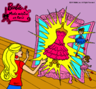 Dibujo El vestido mágico de Barbie pintado por gatitamiau