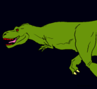 Dibujo Tiranosaurio rex pintado por Camilita