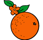 Dibujo naranja pintado por ABYDAV