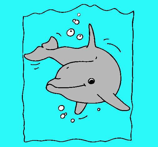 Dibujo Delfín pintado por ALE2004