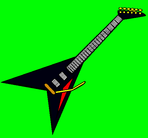 Dibujo Guitarra eléctrica II pintado por Diego5000