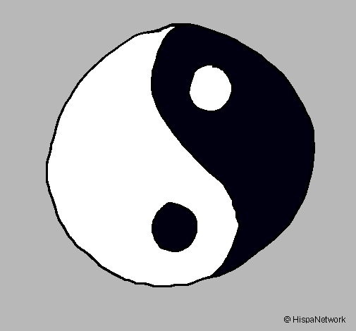 Dibujo Yin yang pintado por lareina132
