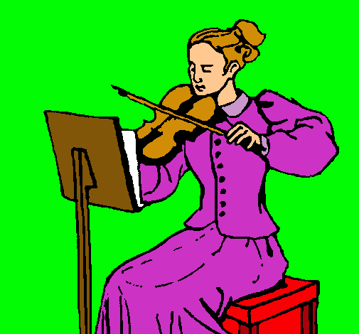 Dama violinista