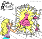 Dibujo El vestido mágico de Barbie pintado por alegrenoelia