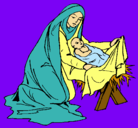 Dibujo Nacimiento del niño Jesús pintado por princessa9