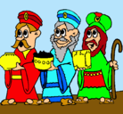 Dibujo Los Reyes Magos pintado por samuforo