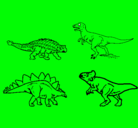 Dibujo Dinosaurios de tierra pintado por matia