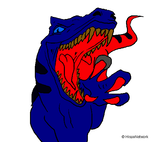 Dibujo Velociraptor II pintado por serxo